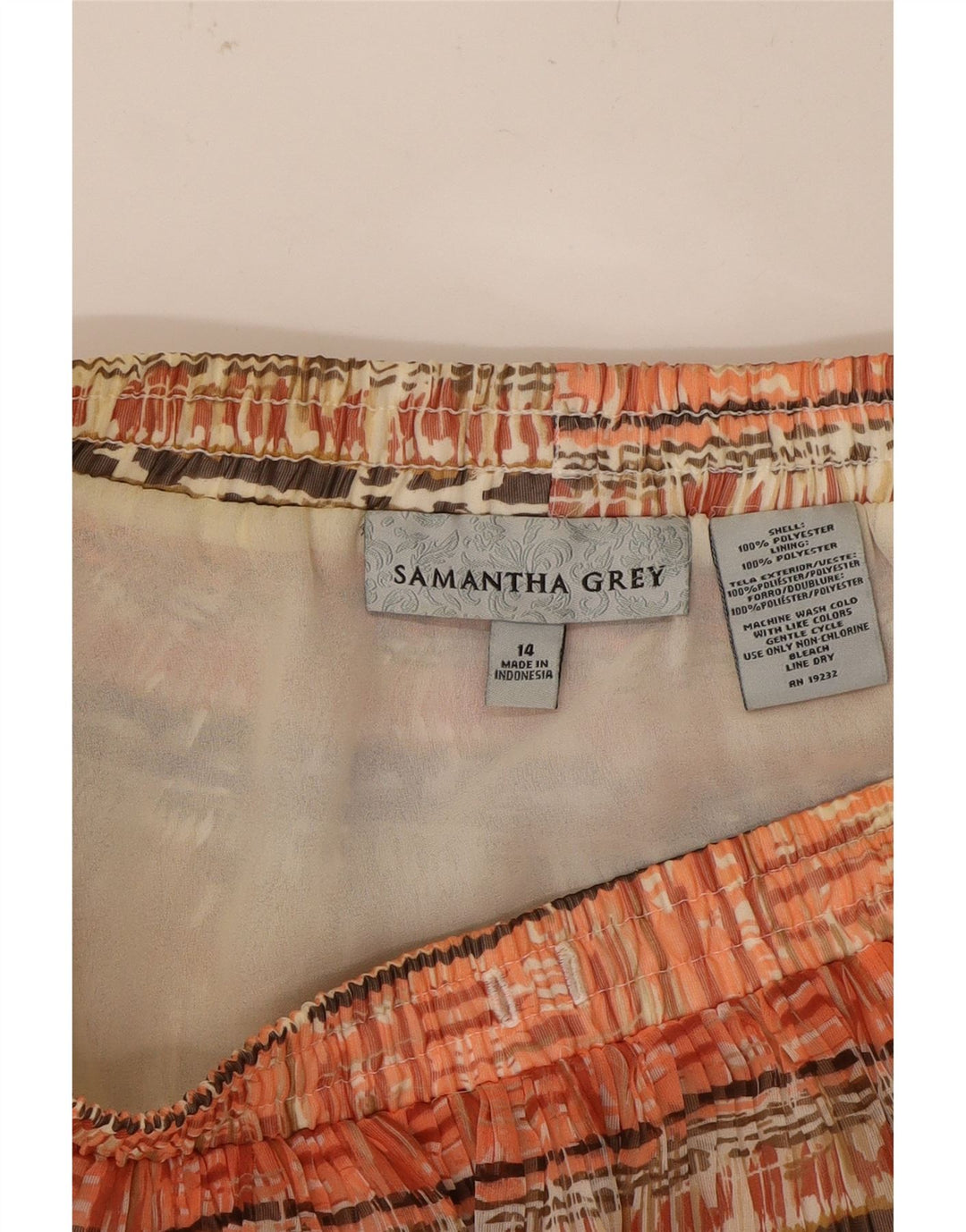 SAMANTHA GREY Womens A-Line Skirt UK 14 Medium W30  Multicoloured Striped Vintage Samantha Grey and Second-Hand Samantha Grey from Messina Hembry 