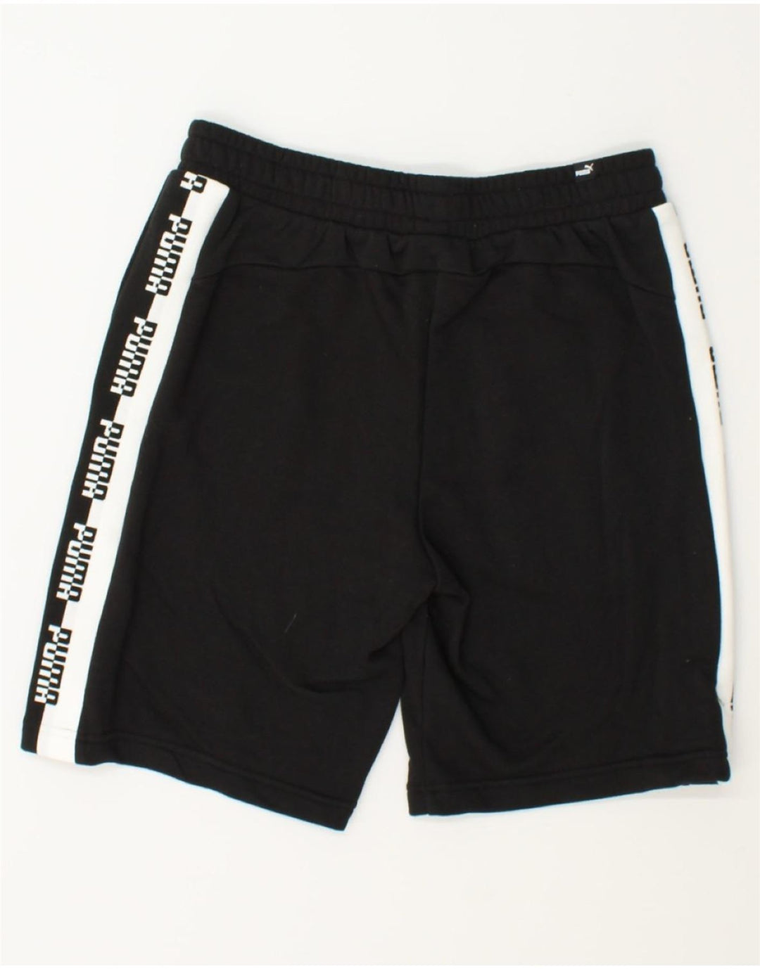 PUMA Mens Graphic Sport Shorts Medium  Black Colourblock Cotton Vintage Puma and Second-Hand Puma from Messina Hembry 