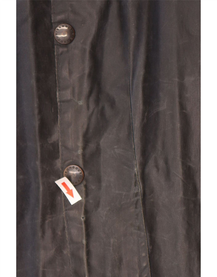 BARBOUR Męska kurtka z woskowanej bawełny Beaufort UK 38, mała, granatowa, bawełniana