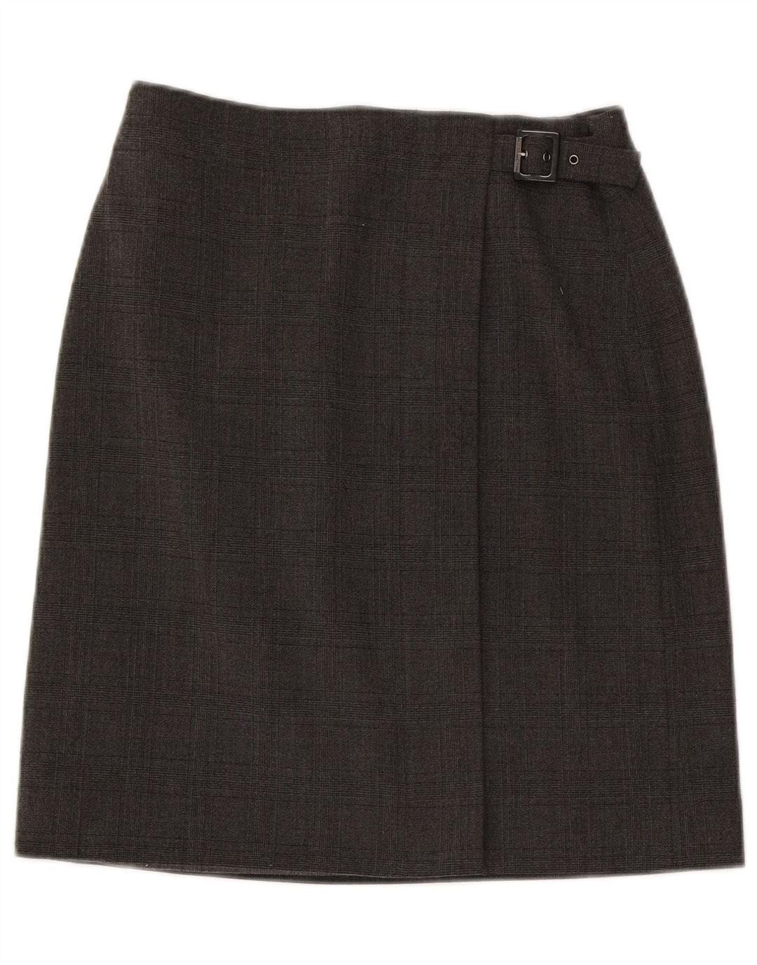 Damska spódnica kopertowa Armani US 6 Medium W28 Szara kratka z poliestru