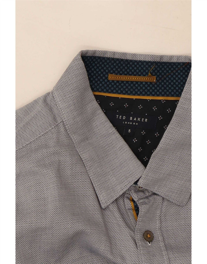 Koszula męska Ted Baker, rozmiar 5 XL, bawełniana w szare cętki