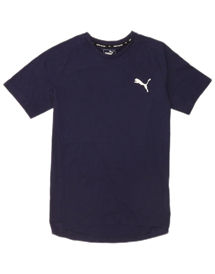 T-shirt męski Puma Top, średni, granatowy, bawełniany