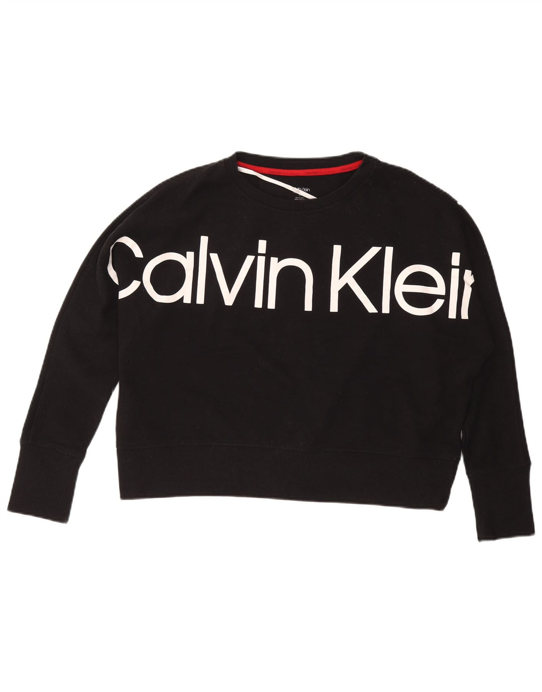 Damski sweter CALVIN KLEIN Graphic UK 14, średni czarny