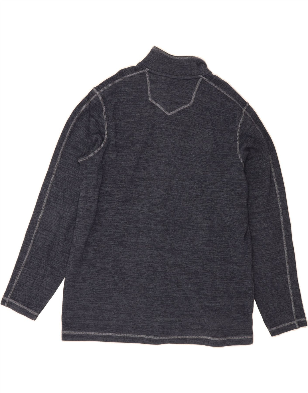 EDDIE BAUER Mens Zip Neck Sweatshirt Jumper XL Grey Cotton Vintage Eddie Bauer and Second-Hand Eddie Bauer from Messina Hembry 