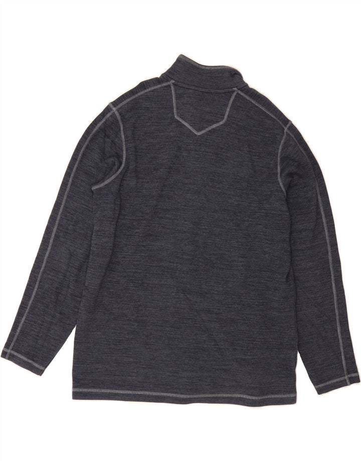EDDIE BAUER Mens Zip Neck Sweatshirt Jumper XL Grey Cotton Vintage Eddie Bauer and Second-Hand Eddie Bauer from Messina Hembry 