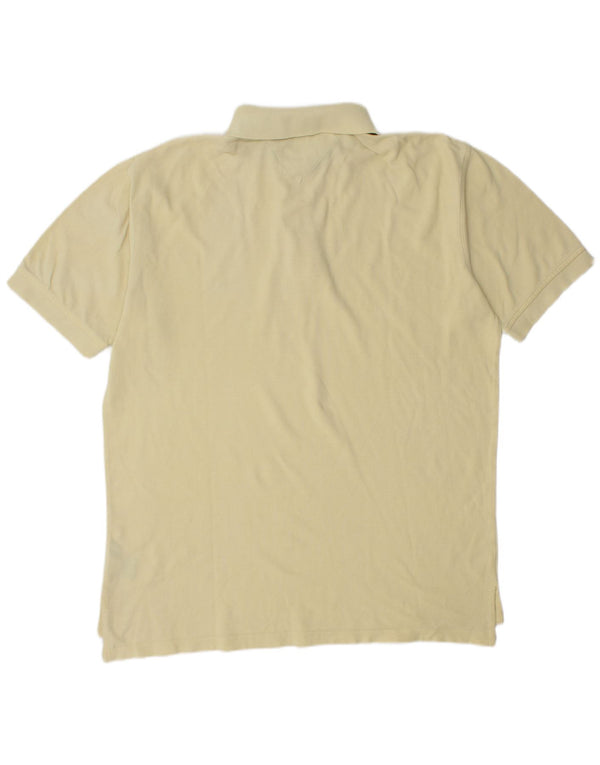 Męska koszulka polo Tommy Hilfiger XL, żółta, bawełniana