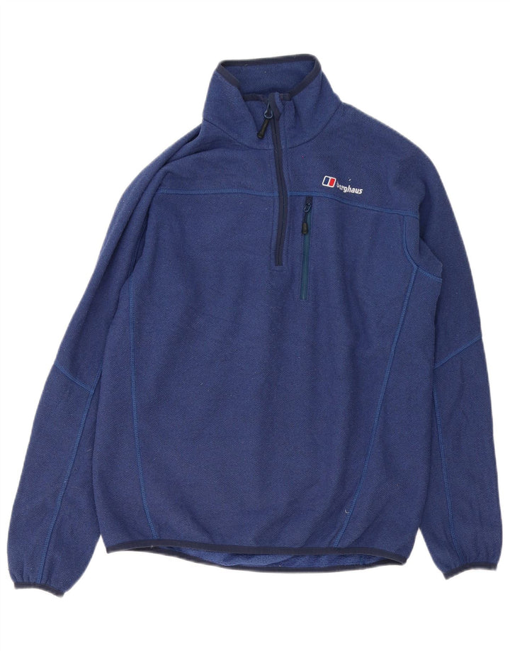 Męska bluza z zamkiem błyskawicznym Berghaus, mała, granatowa, z poliestru