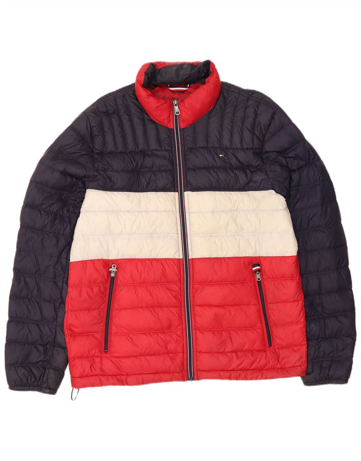 Męska ocieplana kurtka Tommy Hilfiger UK 38 w kolorze średniego granatu