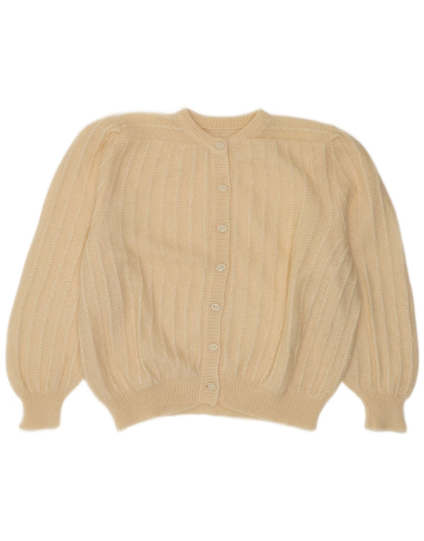 Sweter damski w stylu vintage, brytyjski 18 XL, beżowy