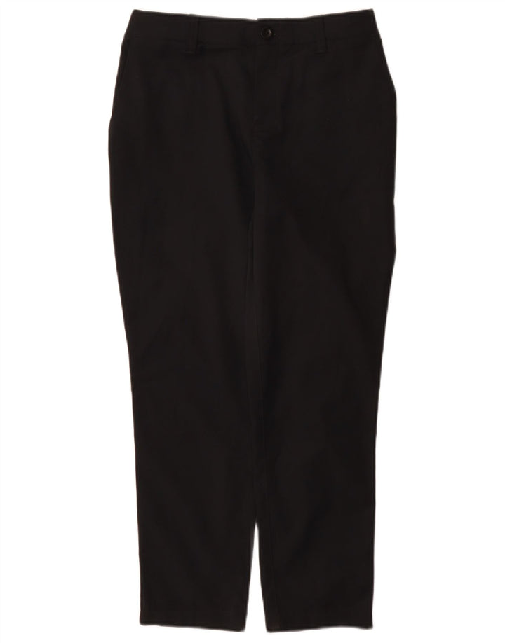 UNDER ARMOUR Girls Slim Chino Trousers 11-12 Years Black Polyester