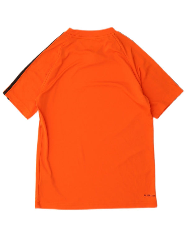 Chłopięca koszulka Adidas Aeroready Top 11-12 lat, pomarańczowy poliester