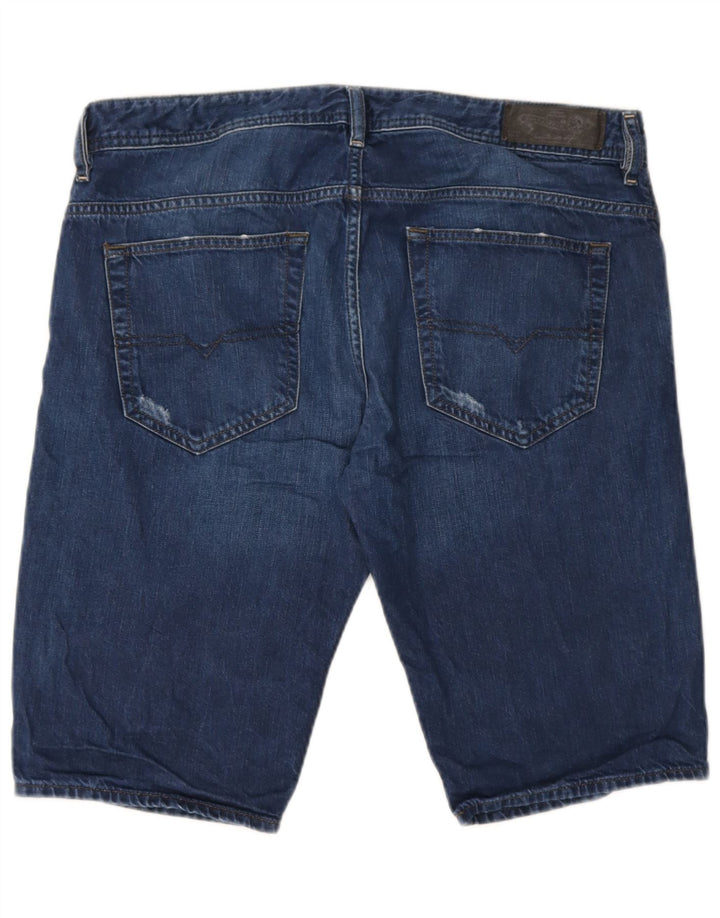 Damskie spodenki jeansowe Diesel w trudnej sytuacji W34, duże, niebieskie, bawełniane