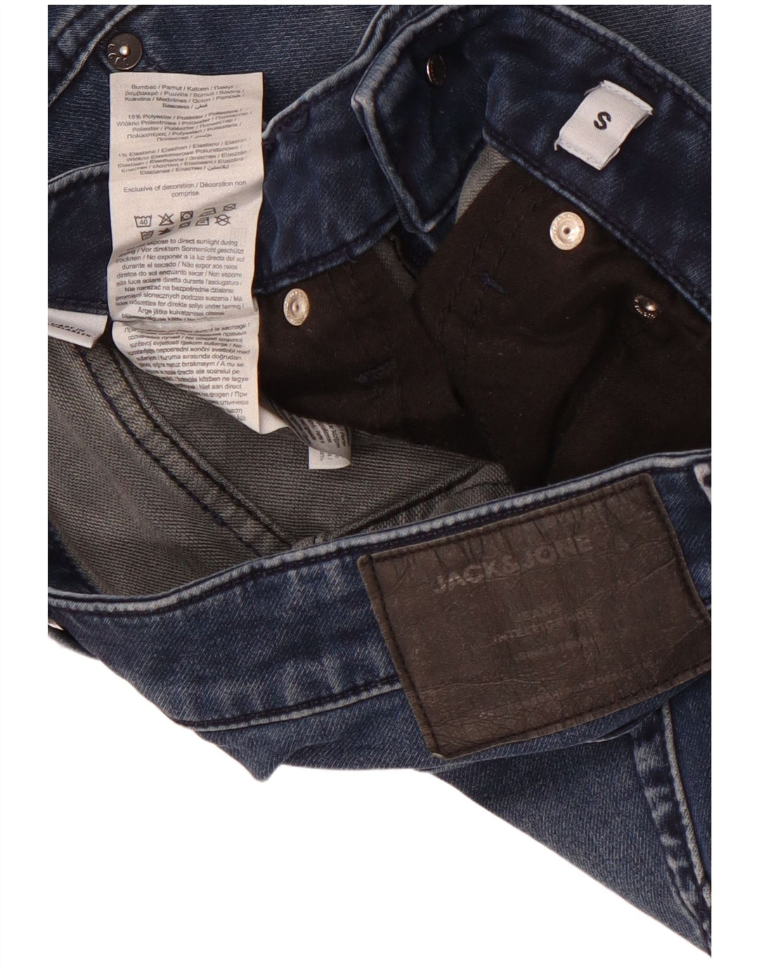 Męskie spodenki jeansowe Jack & Jones, małe W29, niebieskie, bawełniane