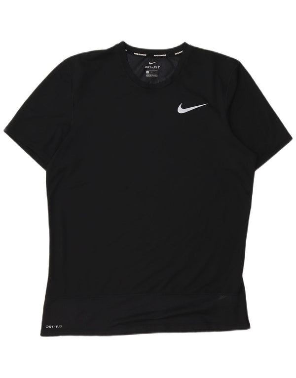 Męski T-shirt Nike Dri Fit, duży, czarny, poliestrowy