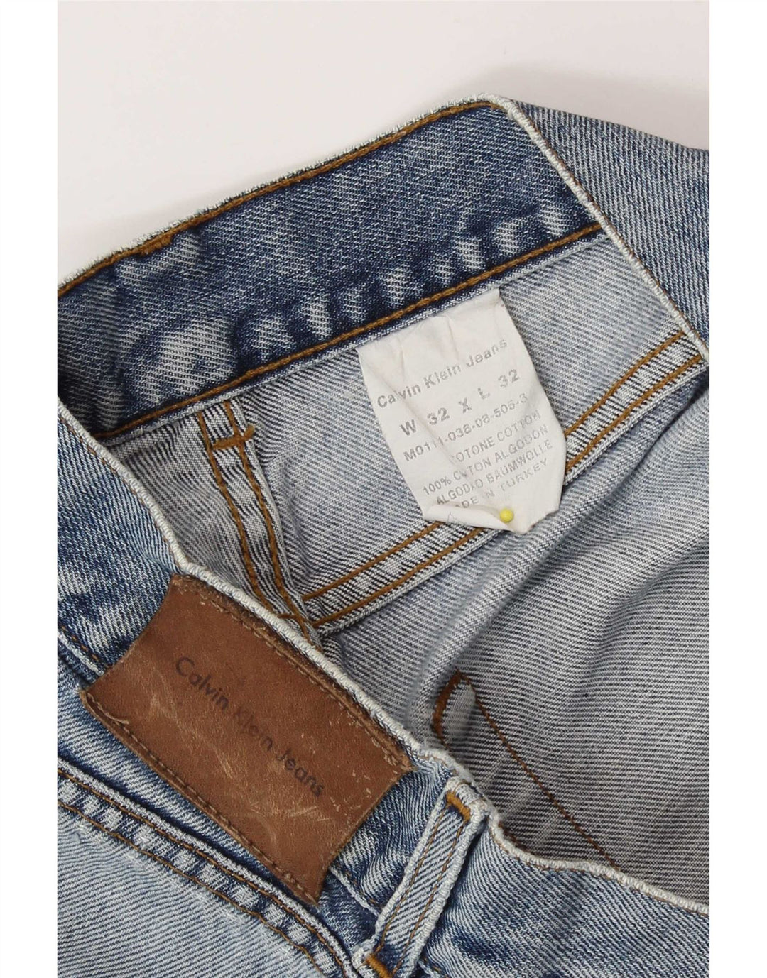 Męskie spodenki jeansowe Calvin Klein W32, średnioniebieskie, bawełniane