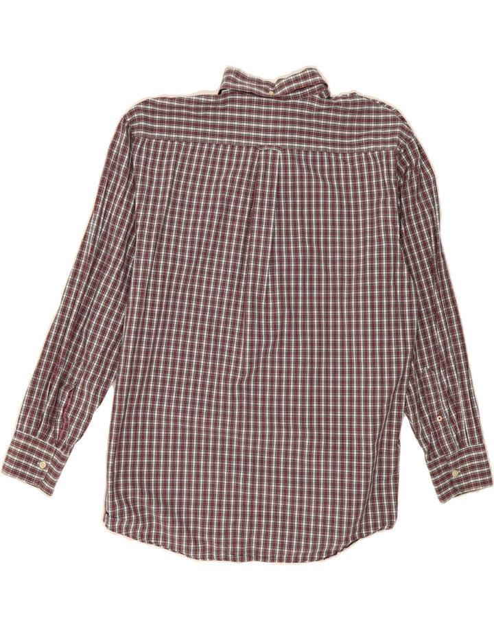 IZOD Mens Flannel Shirt XL Red Check Vintage Izod and Second-Hand Izod from Messina Hembry 