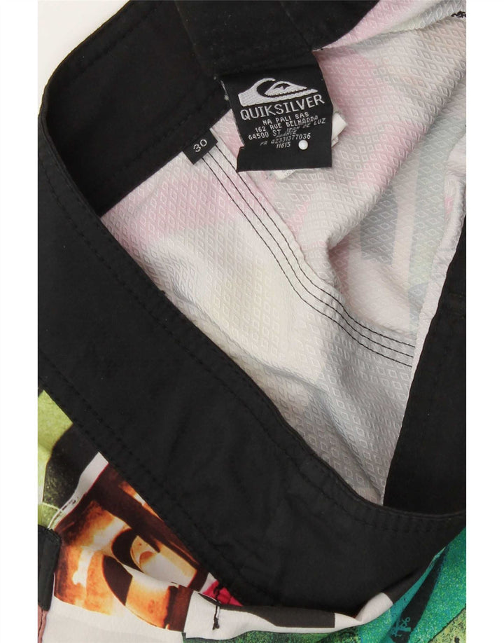 Męskie spodenki kąpielowe Quiksilver w abstrakcyjny wzór, średnie, wielokolorowe