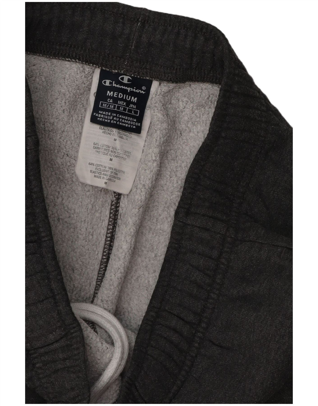 CHAMPION Mens Tracksuit Trousers Medium  Grey Cotton