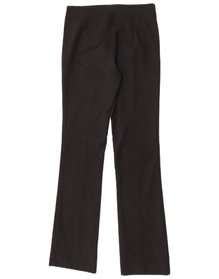 Spodnie damskie Zara Bootcut Chino, średnie W28 L32, czarne, bawełniane