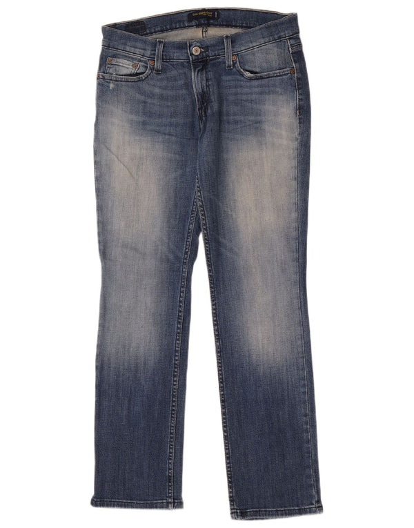 Damskie jeansy Levi's 524 Super Low Straight US 9 Medium W30 L30 Niebieska bawełna