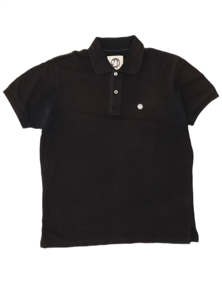 Męska koszulka polo MURPHY & NYE Chicago, duża, czarna, bawełniana