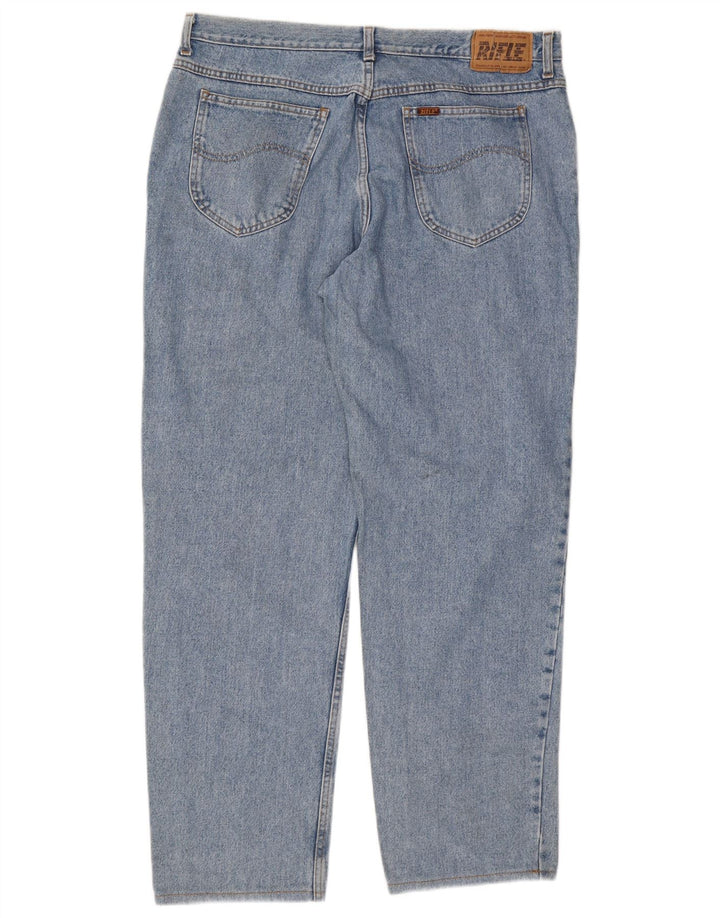 Męskie proste dżinsy Rifle W40 L30 Niebieskie bawełniane