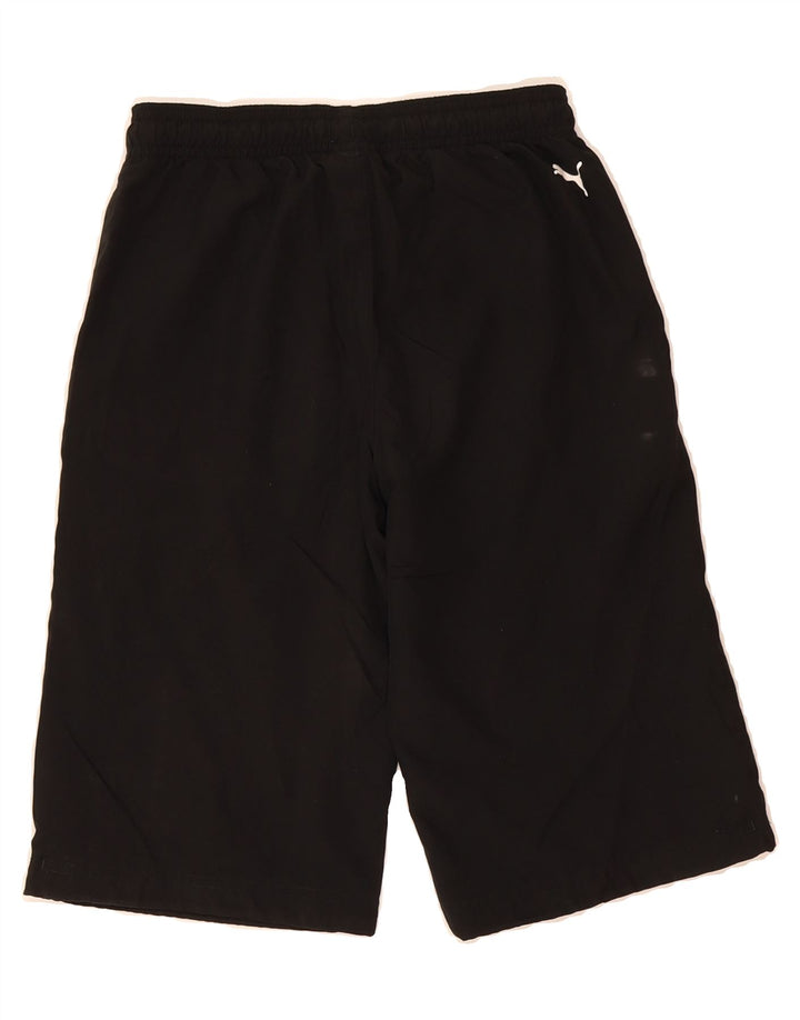 PUMA Boys Graphic Sport Shorts 9-10 Years Black Polyester Vintage Puma and Second-Hand Puma from Messina Hembry 