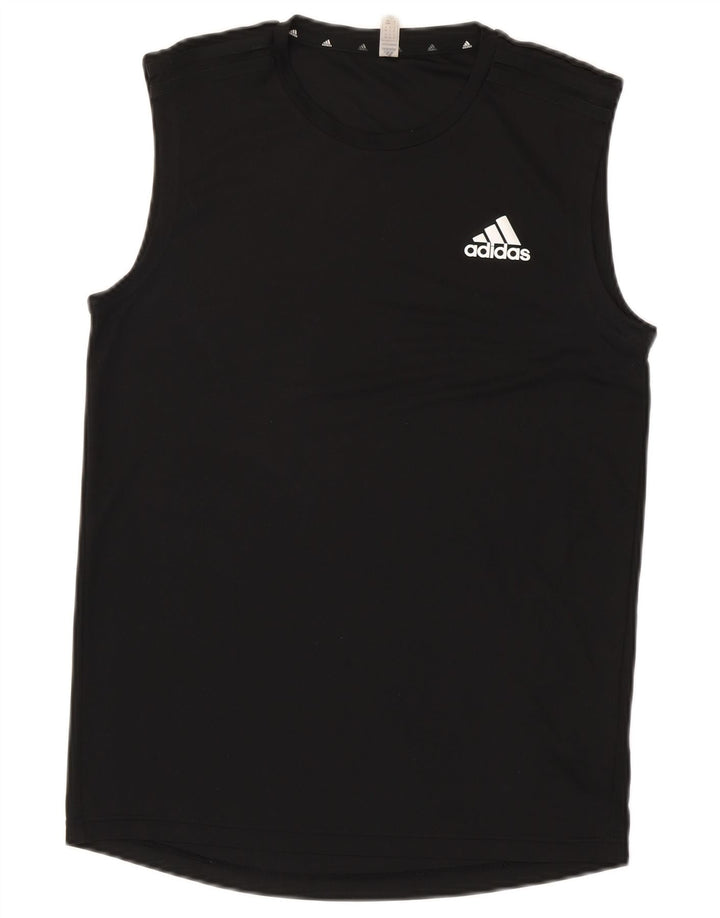 Adidas Męska Kamizelka Aeroready Top Mała Czarna Poliester