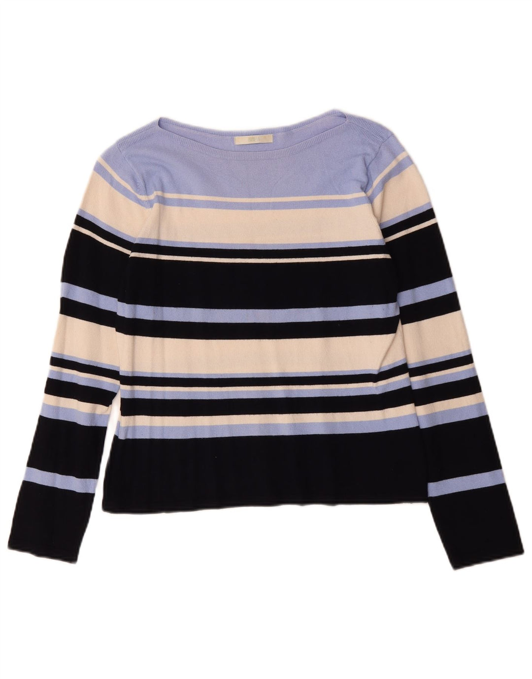 Marks & Spencer Damski sweter z dekoltem w łódkę, UK 14, średni, wielokolorowy