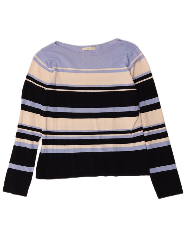 Marks & Spencer Damski sweter z dekoltem w łódkę, UK 14, średni, wielokolorowy