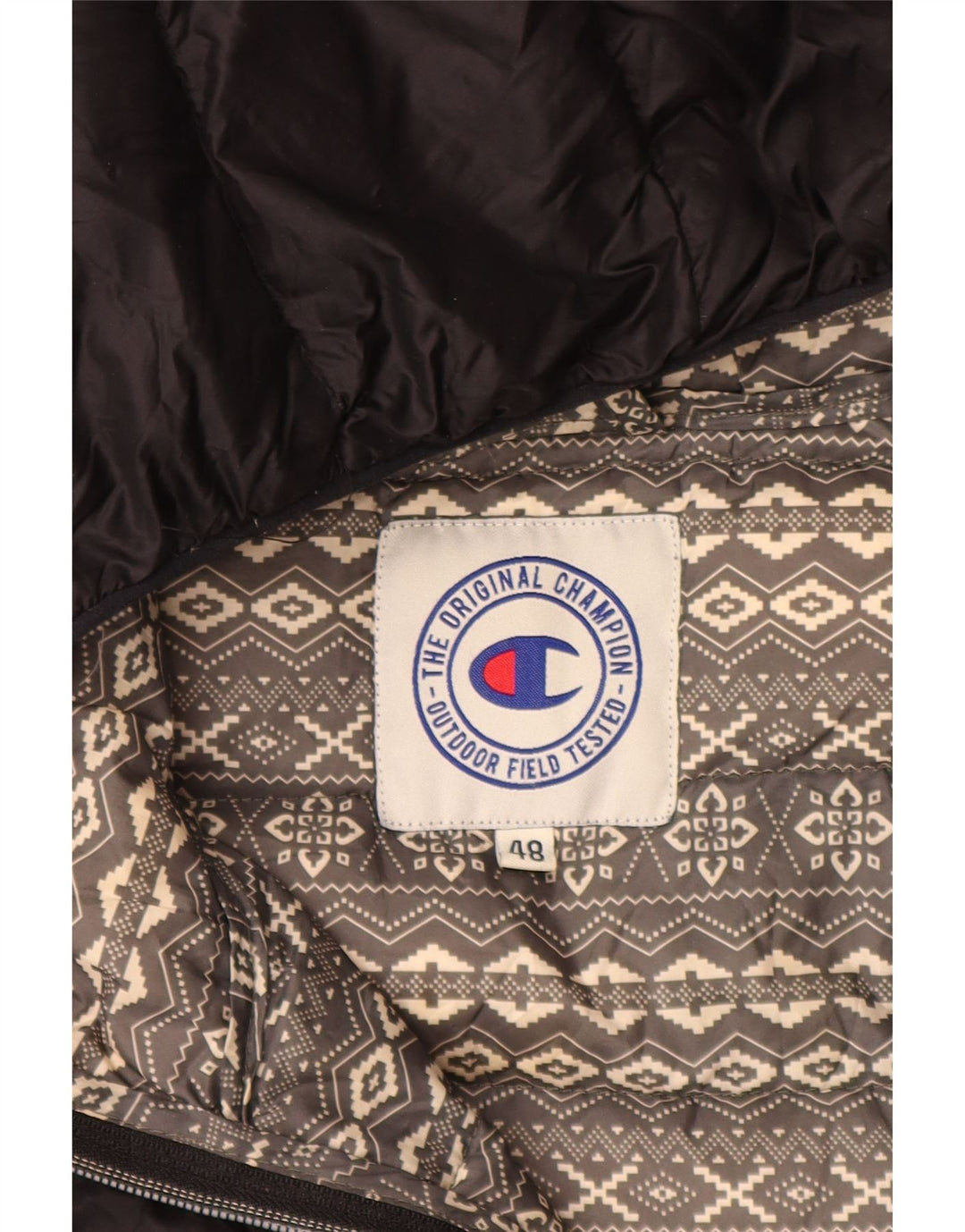 Damska ocieplana kurtka z kapturem CHAMPION IT 48 XL Czarny poliamid