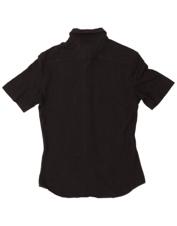 Damska koszulka z krótkim rękawem Versace UK 14, duża czarna