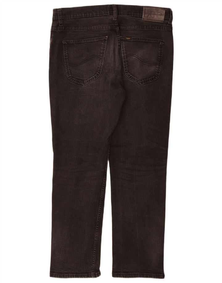 Męskie jeansy Lee Brooklyn Straight W34 L30, czarne, bawełniane