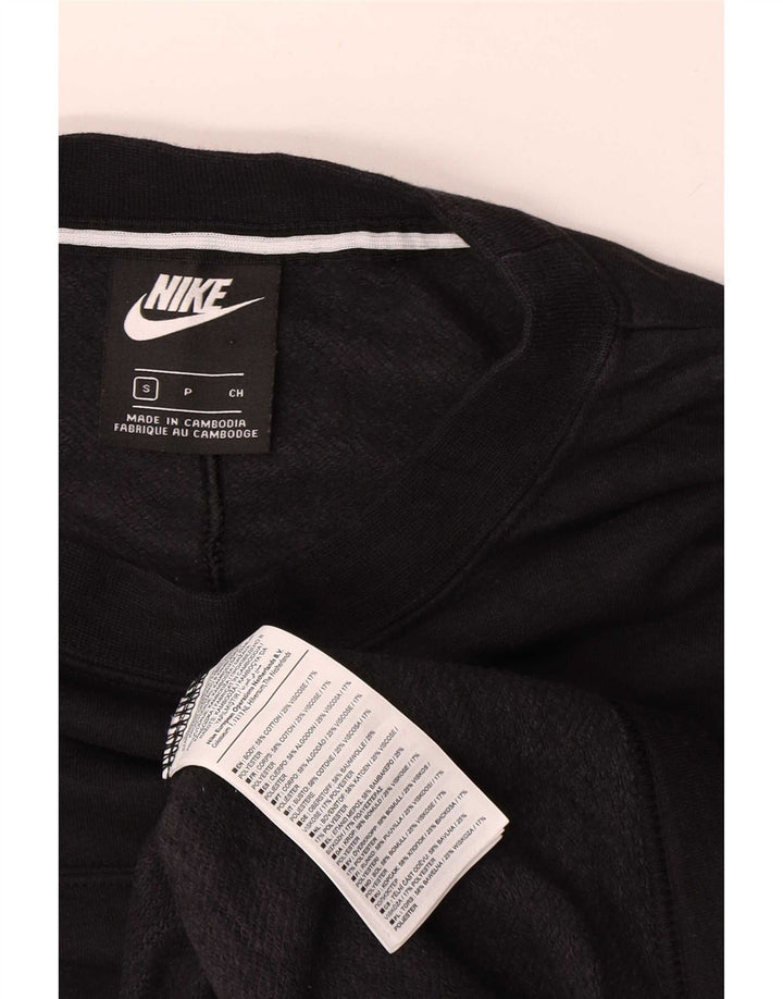 Damska bluza dresowa Nike Graphic Oversize UK 10, mała, czarna, bawełniana