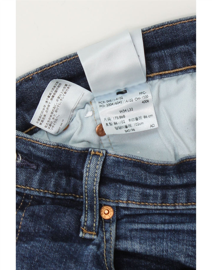 Męskie jeansy Levi's 511 Slim W34 L30 Niebieska bawełna