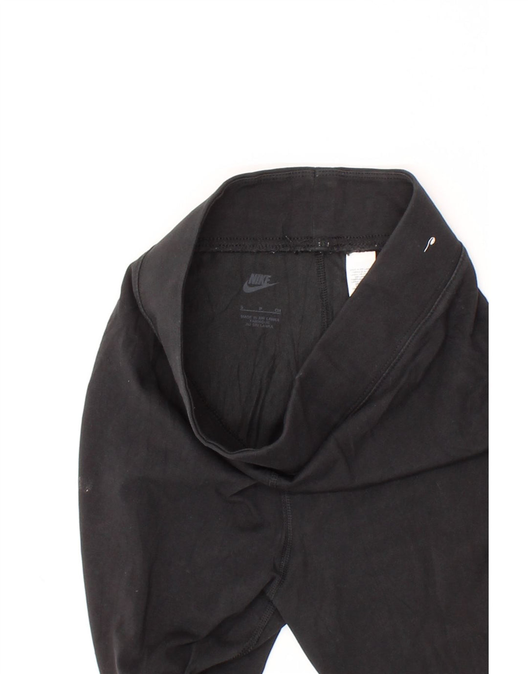 NIKE Womens Graphic Leggings UK 8 Small Black Cotton Vintage Nike and Second-Hand Nike from Messina Hembry 