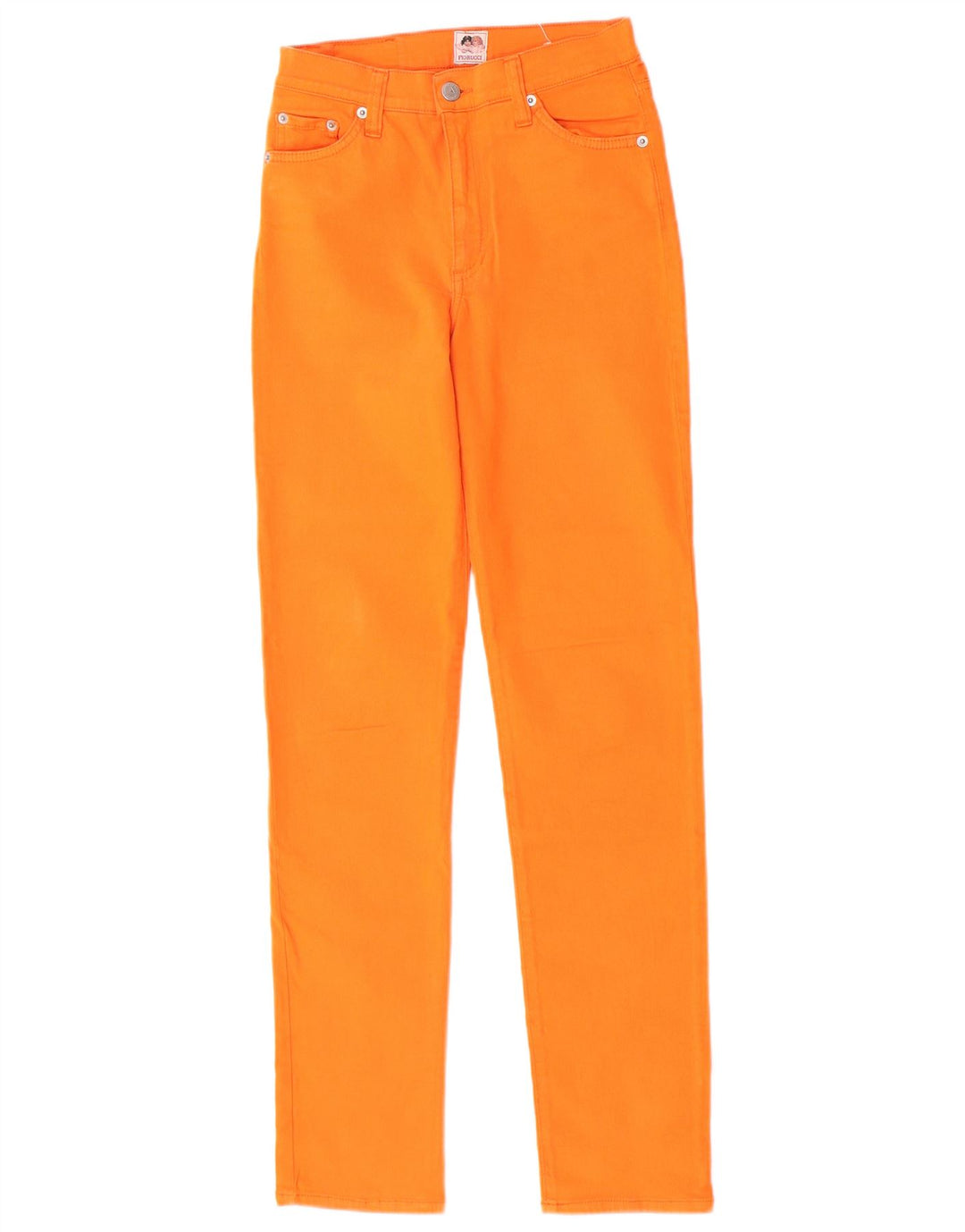 Fiorucci Damskie jeansy slim W28 L30 Pomarańczowa bawełna