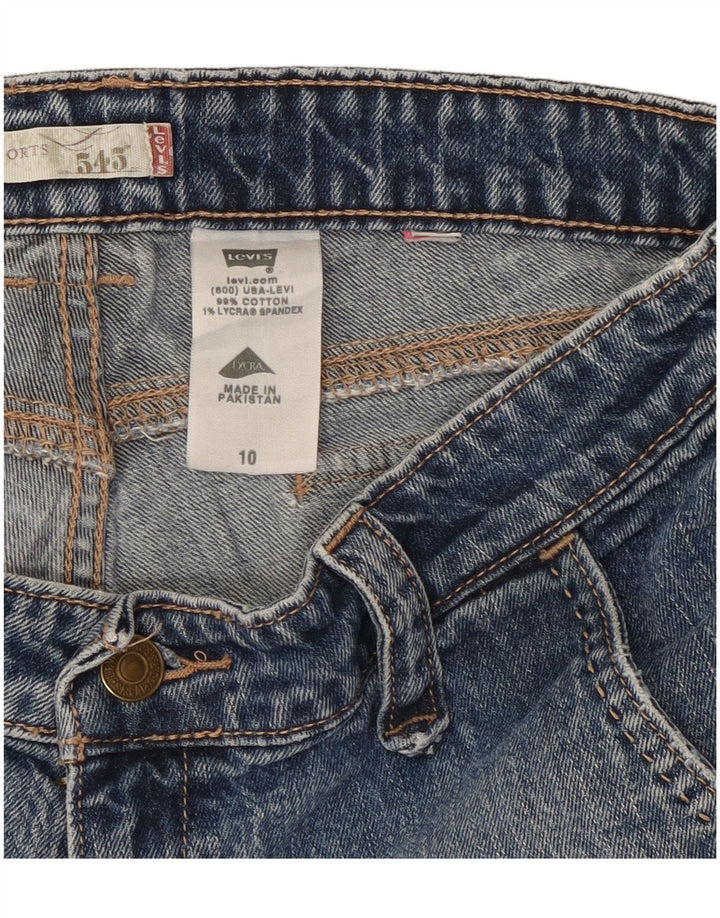 Damskie spodenki jeansowe LEVI'S 545 US 10, duże, W32, niebieska bawełna