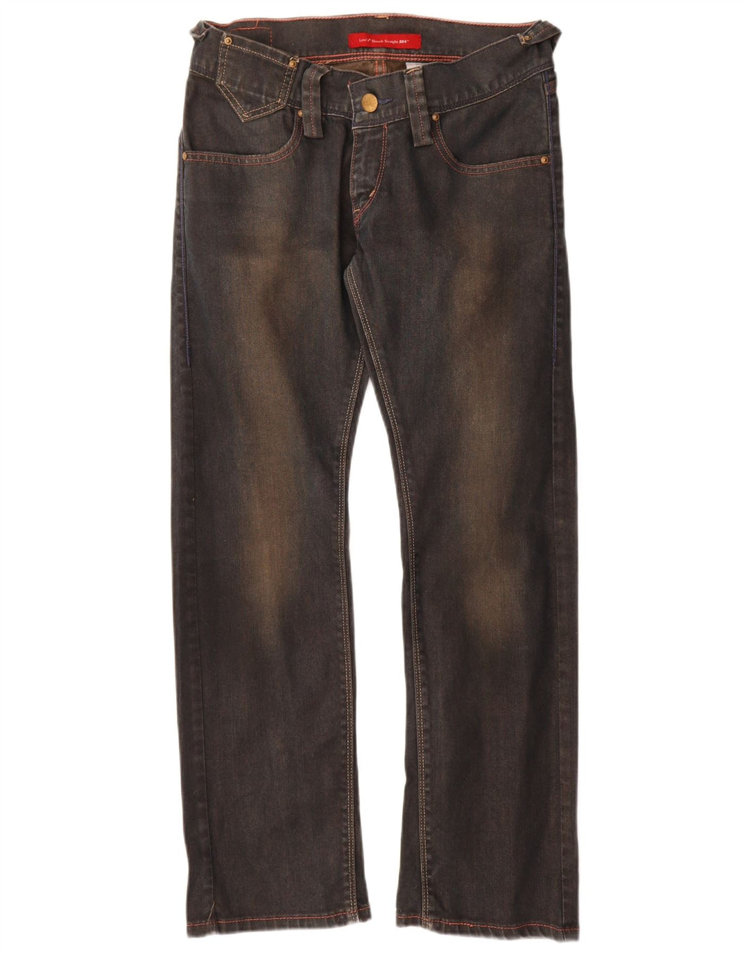Damskie jeansy Levi's 504 Slouch Straight US 8 Medium W29 L30 Granatowe