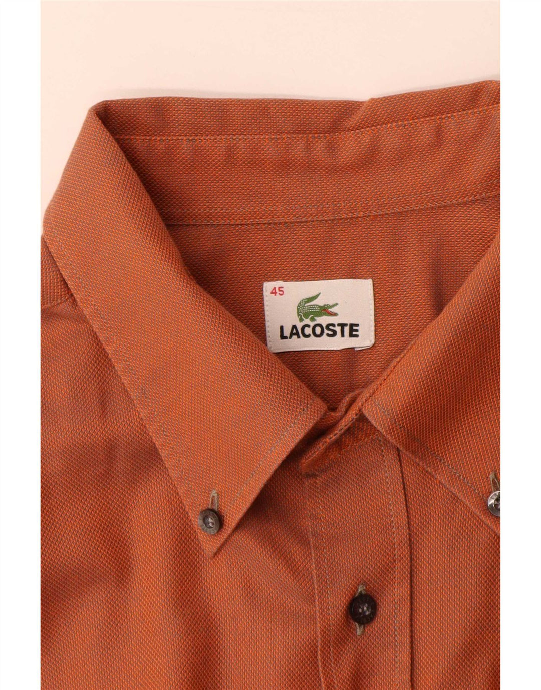 Koszula męska Lacoste rozmiar 45 XL, pomarańczowa, bawełniana