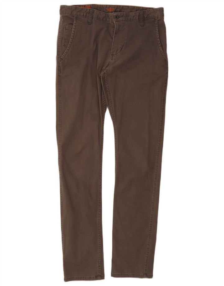 Męskie spodnie chino Dockers Khaki W32 L34 Szara bawełna