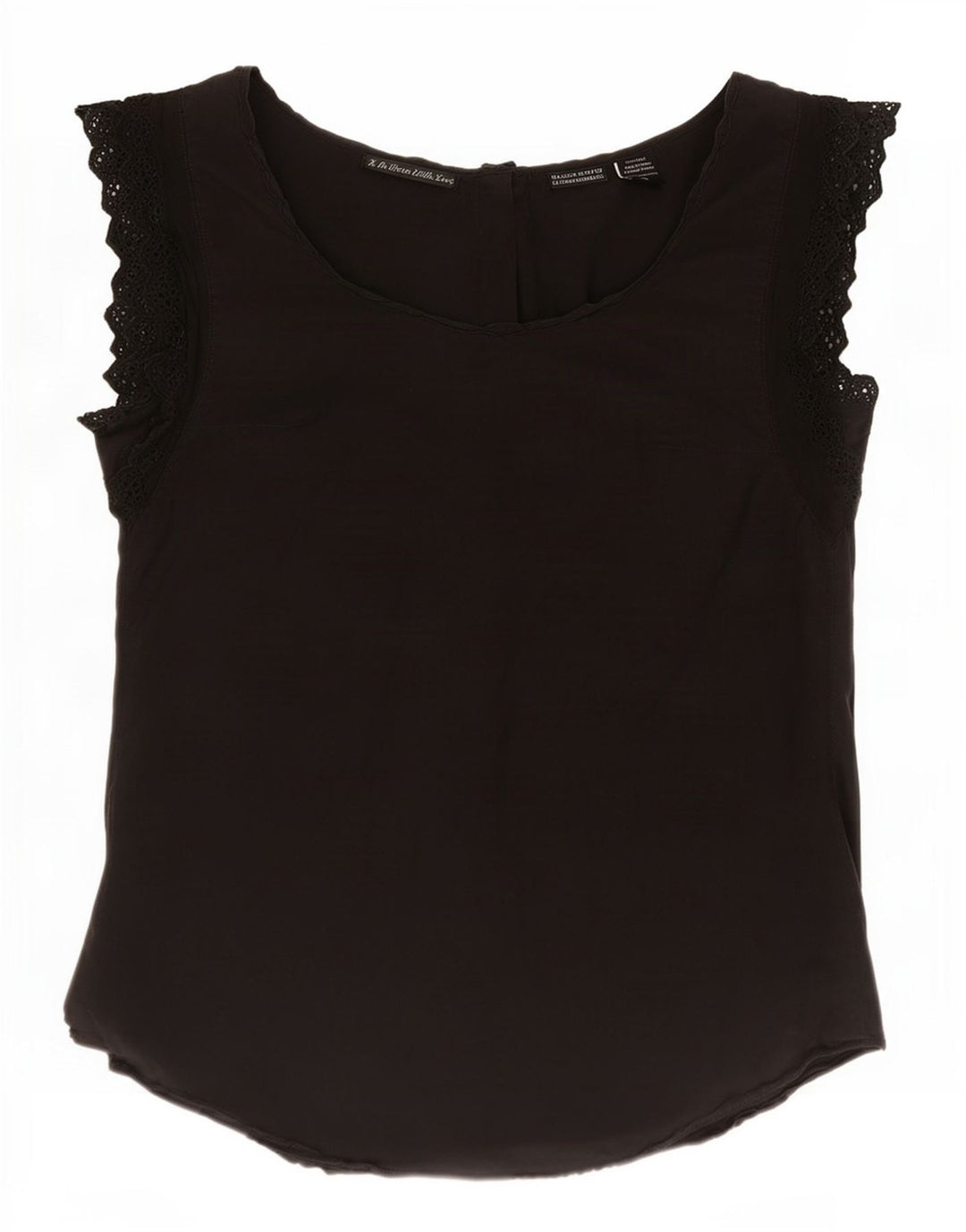 Bluzka damska Maison Scotch Top US 1 XS Czarny jedwab