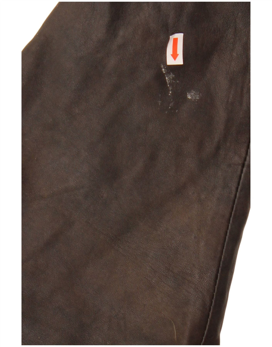 Damski płaszcz skórzany z kapturem VINTAGE EU 38 Średni brąz, skóra