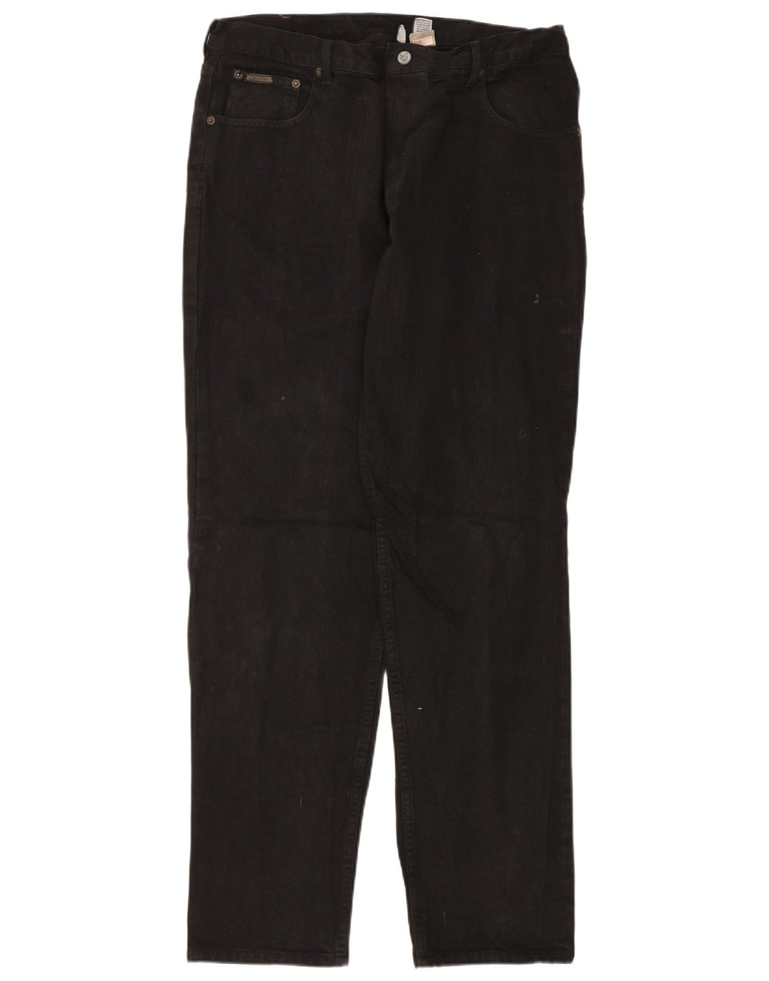 Męskie proste dżinsy Calvin Klein W38 L34 Czarne bawełniane