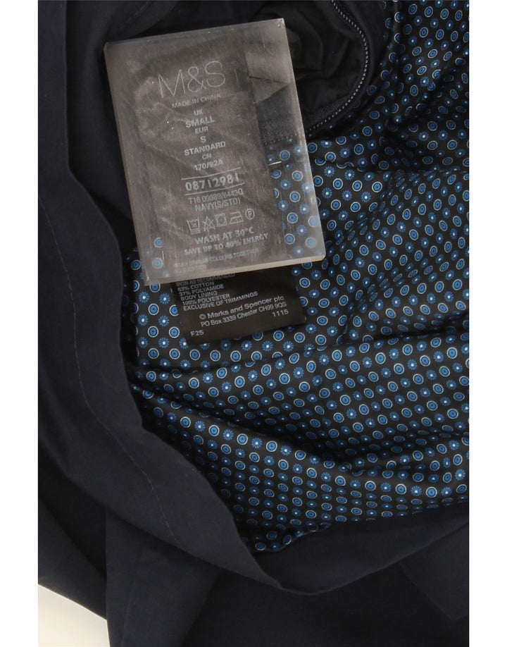 MARKS & SPENCER Męska kurtka bomberka UK 36, mała, granatowa, bawełniana