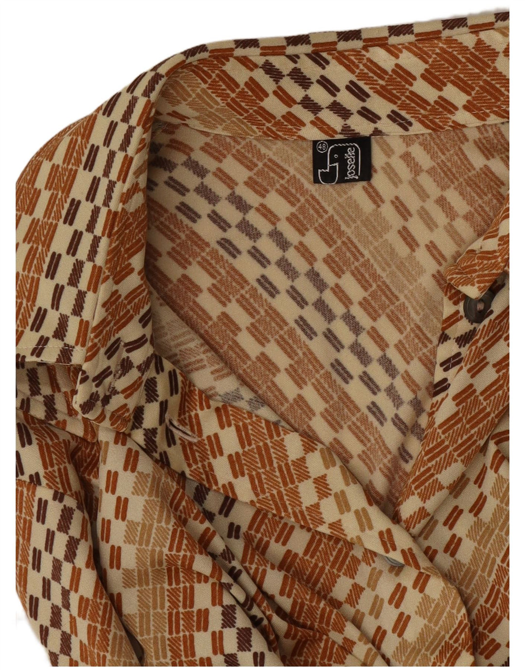 Koszula damska vintage IT 48 XL w brązowe paski