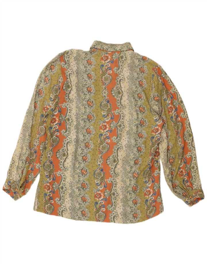 Damska bluzka koszulowa oversize VINTAGE EU 40, średnia wielobarwna paisley