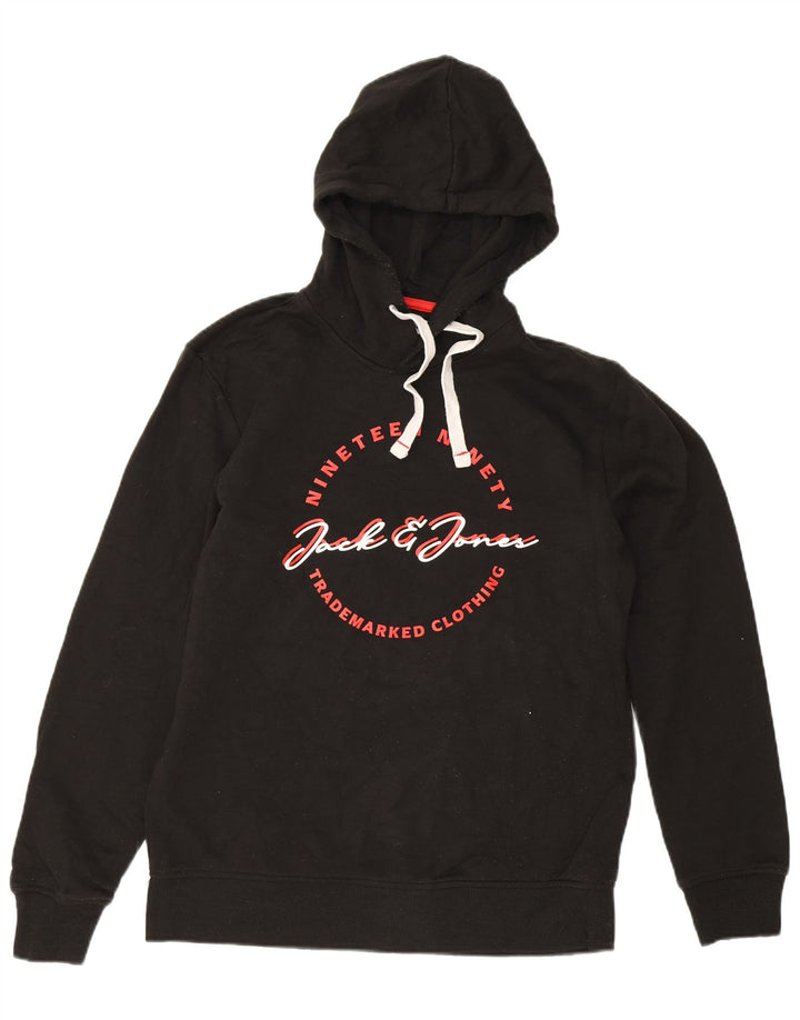 Męski sweter z kapturem Jack & Jones, duży, czarny
