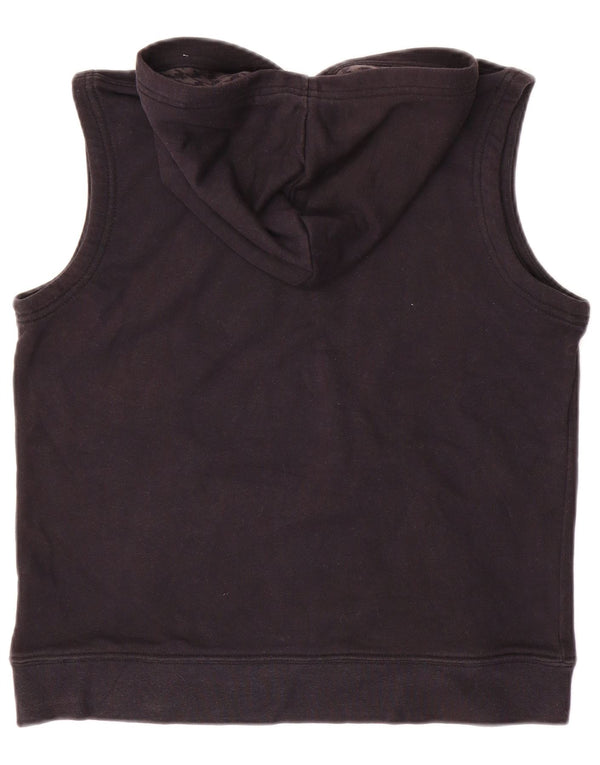 Chłopięcy sweter bez rękawów z grafiką NIKE, 10-11 lat, średni czarny, bawełniany