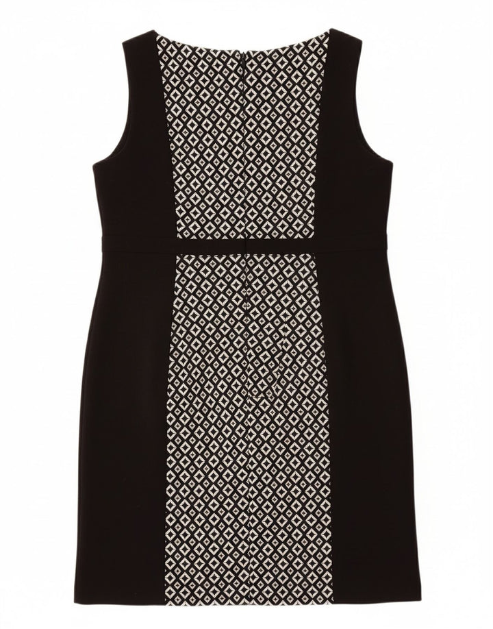 PRINCIPLES Womens Sleeveless Sheath Dress UK 16 Large Black Geometric